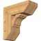 Ekena Millwork Olympic Slat Smooth Bracket w/ Offset Brace, Western Red Cedar, 7 1/2"W x 18"D x 18"H BKT0806X18X18OLY06SWR - alternate 1